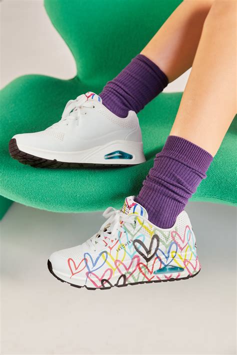 sneakers with hearts